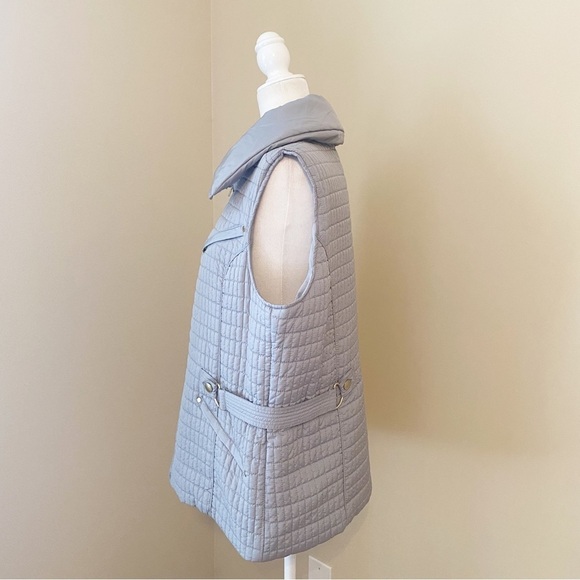 Peck & Peck Puffer Zip Front Gray Vest - XL - Picture 2 of 12